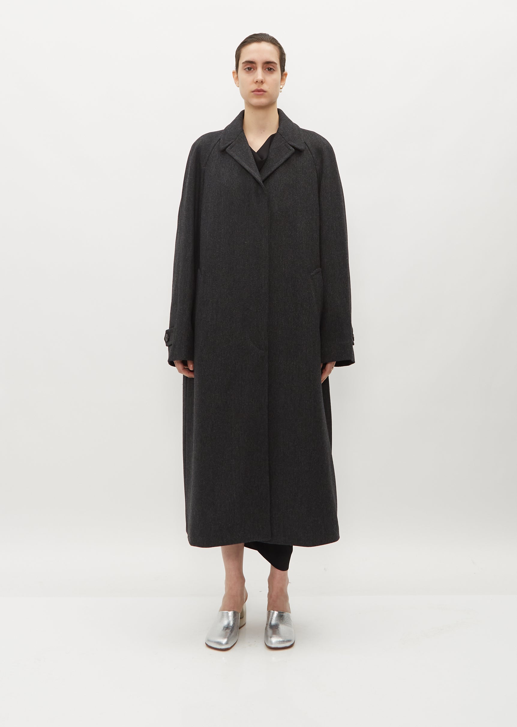 Dries Van Noten Men's Redmore Wool Coat in Black Dries Van Noten