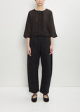 Soft Cotton Pull On Pant — Black
