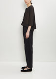 Soft Cotton Pull On Pant — Black