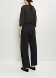Soft Cotton Pull On Pant — Black