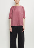 Silk Plaid Boxy Top