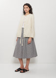 Technical Poplin Collarless Jacket — Cappucino
