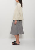 Technical Poplin Collarless Jacket — Cappucino