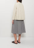 Technical Poplin Collarless Jacket — Cappucino