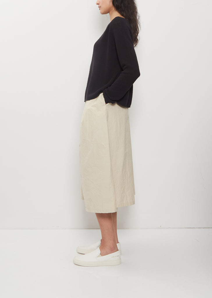 Wild Silk Boatneck Sweater — Black