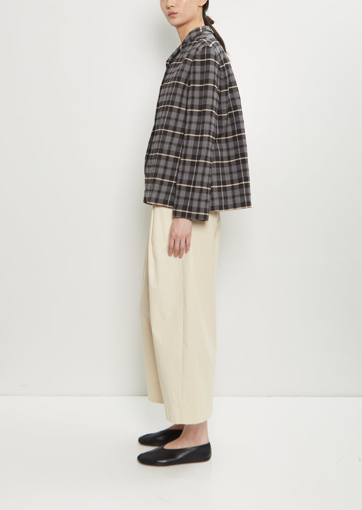 Cotton Wool Plaid Jacket