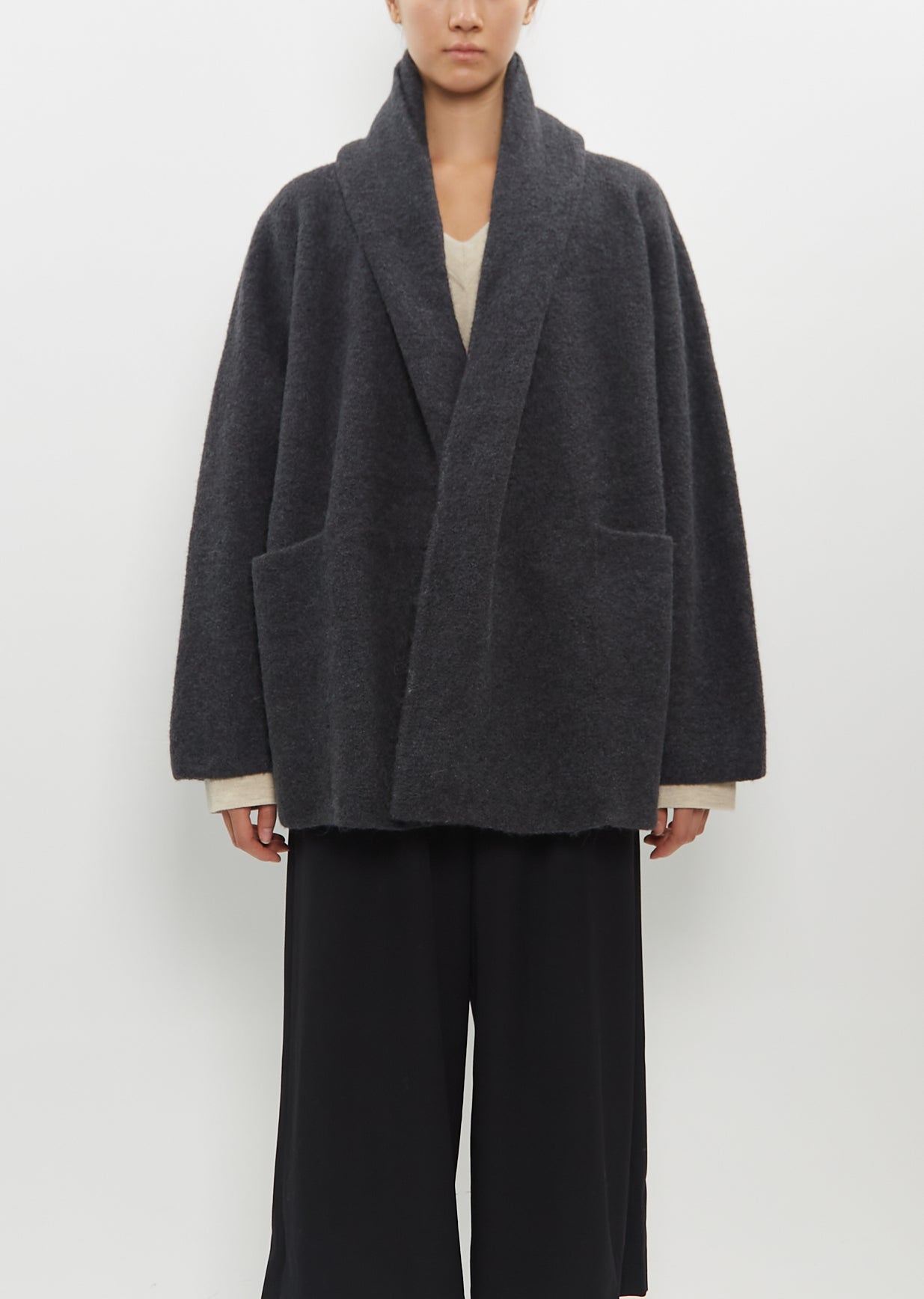 ローレンマヌージアン　DOUBLE FACE COAT White DOUBLE FACE COAT – Lauren Manoogian