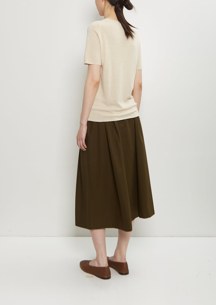 Silk Knit Tee — Natural