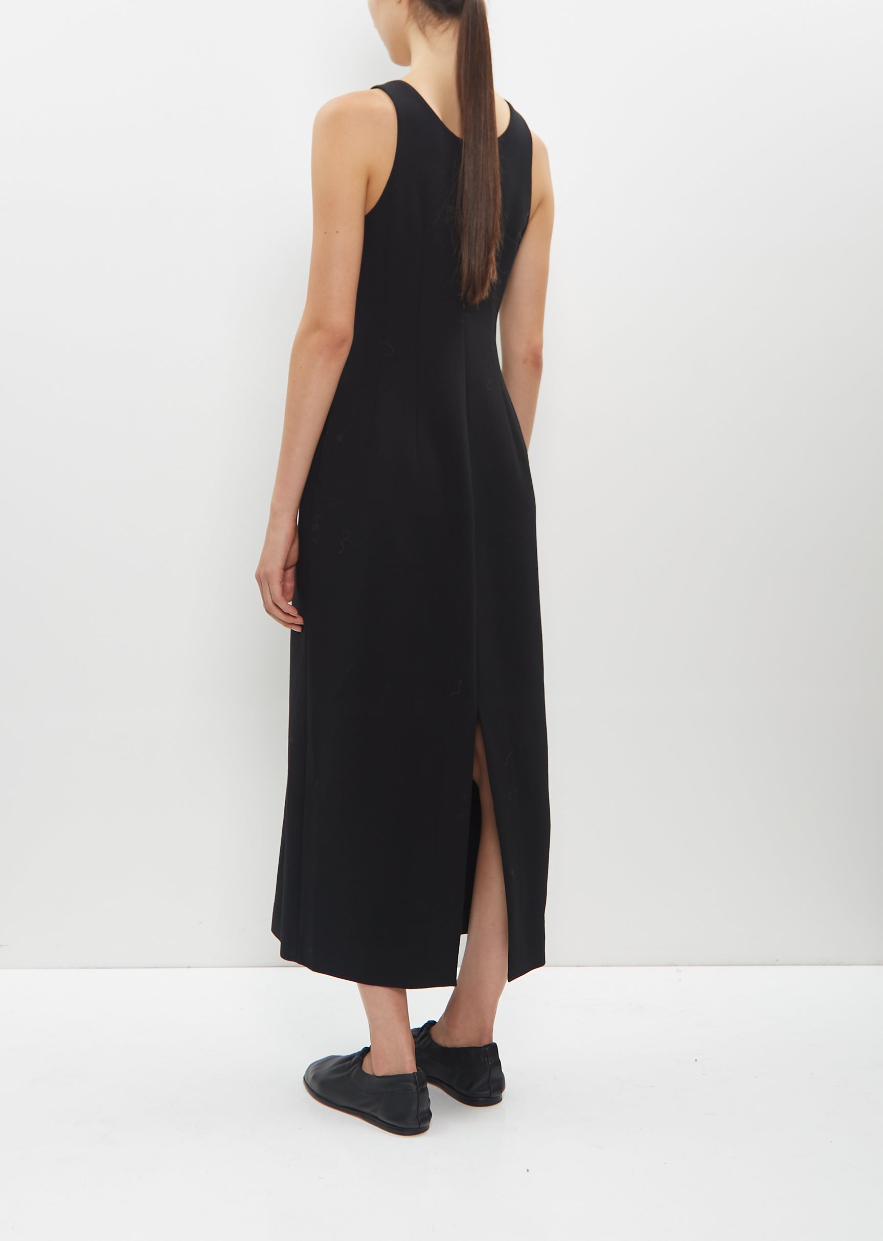 Tense Wool Double Cloth Dress La Garonne Tense Wool Double Cloth Dress La Garonne