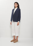 Open Front Crinkled Cotton Jacket