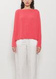 Wild Silk Boatneck Sweater — Raspberry