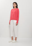Wild Silk Boatneck Sweater — Raspberry