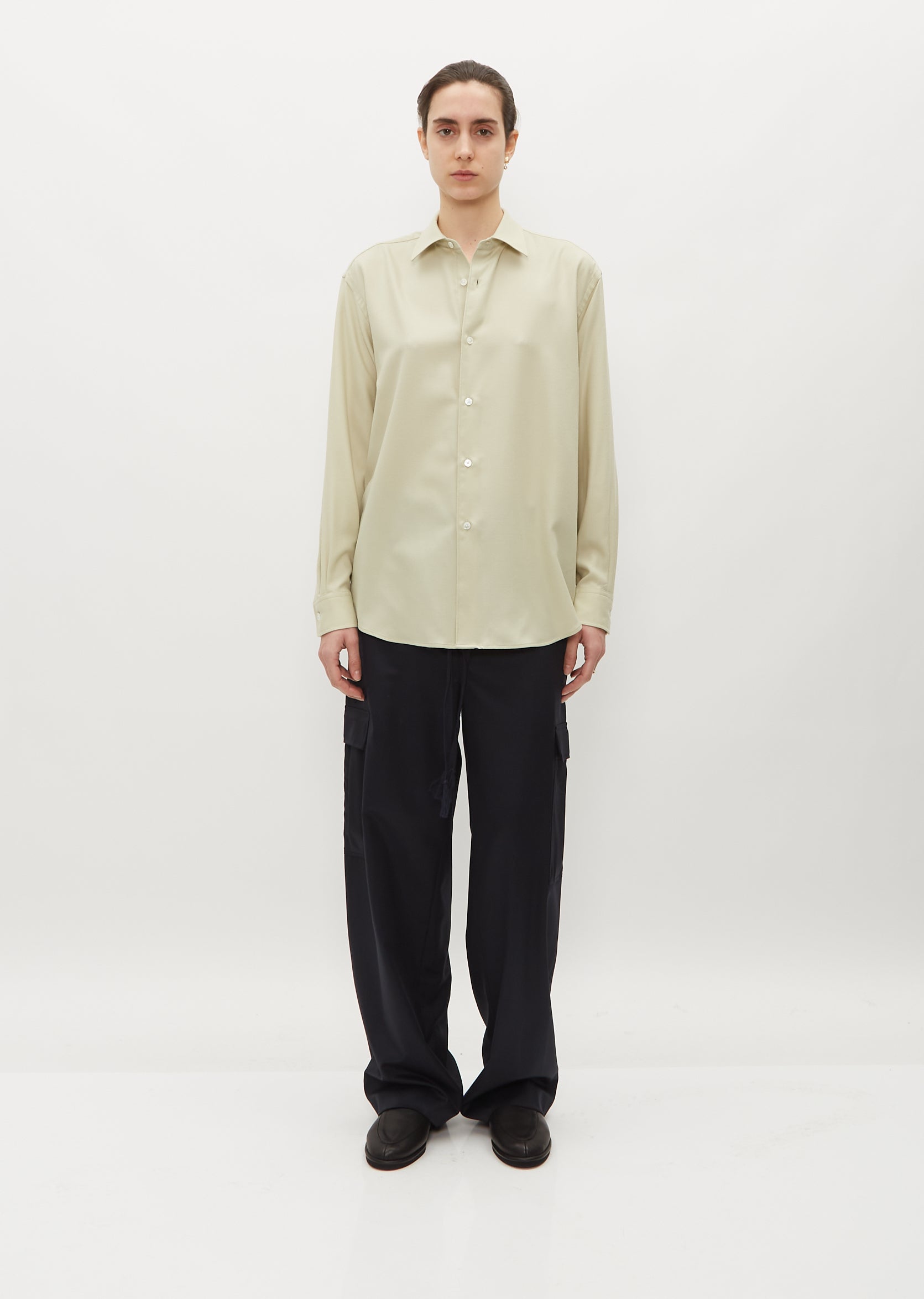 【HOT人気セール】【新品未使用】AURALEE SUPER LIGHT WOOL SHIRTS 4 トップス