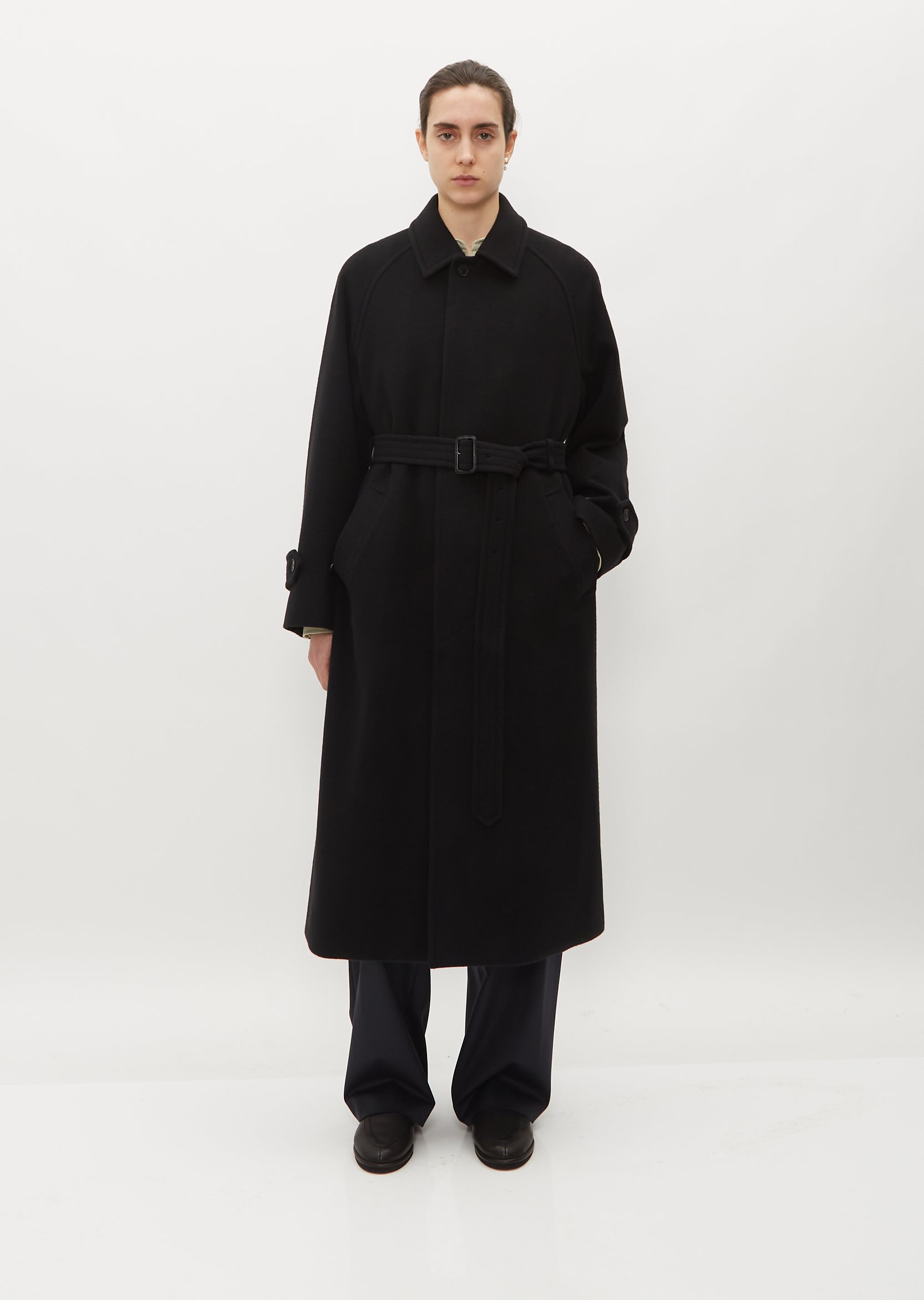 Cashmere Wool Mosser Soutien Collar Coat – La Garçonne