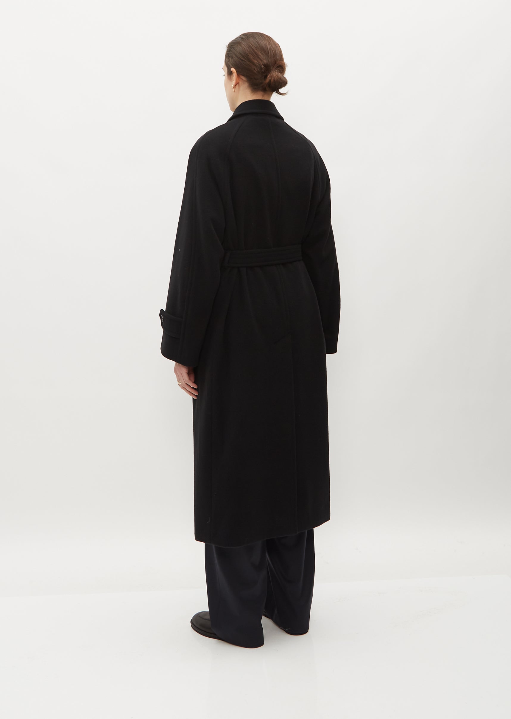 Cashmere Wool Mosser Soutien Collar Coat – La Garçonne