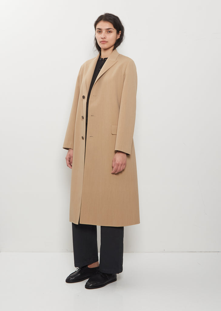 Structured Wool Hand-Sewn Coat