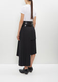 Belted Pleat Skirt