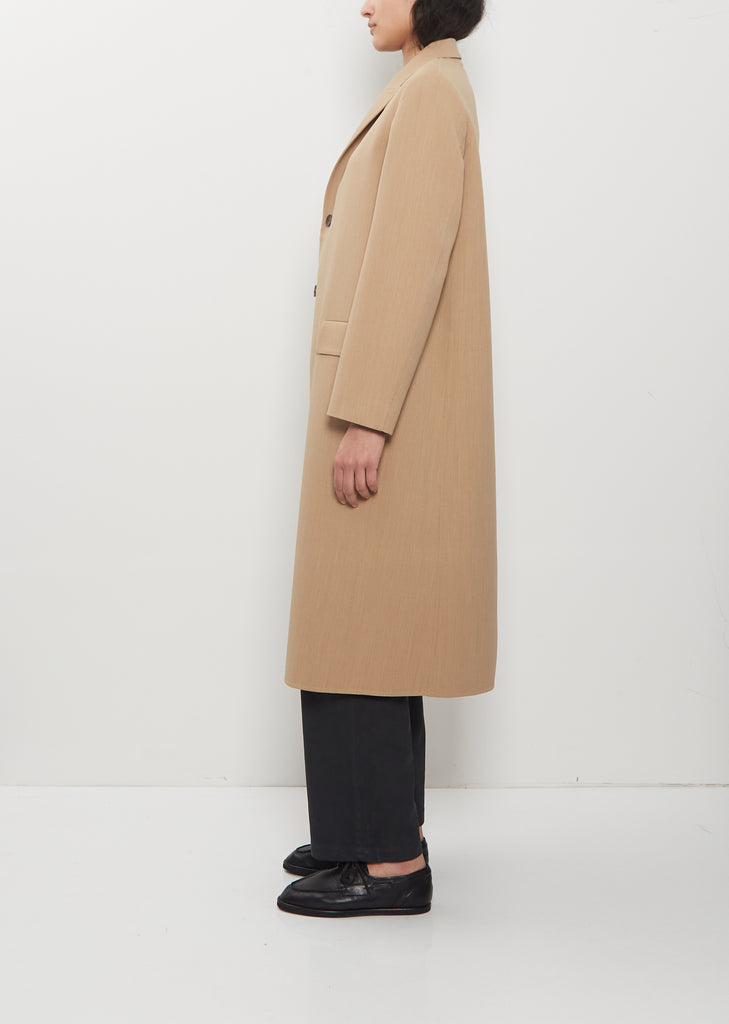 Structured Wool Hand-Sewn Coat