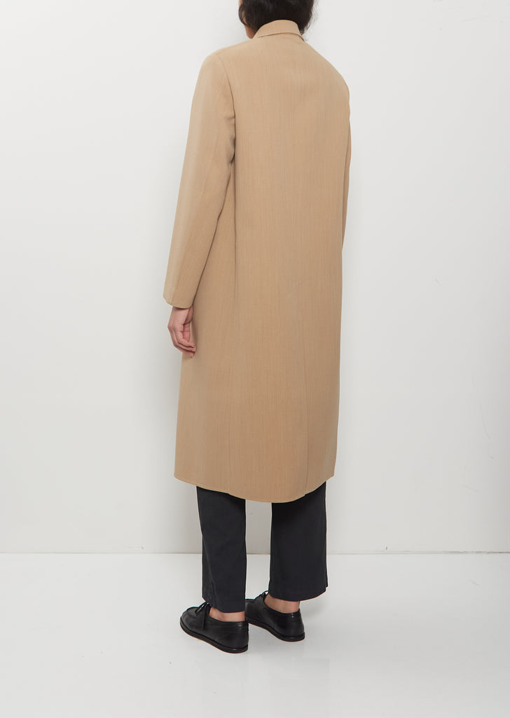 Structured Wool Hand-Sewn Coat
