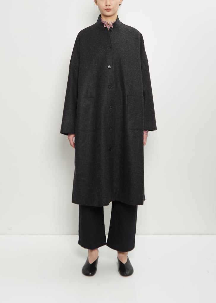 Wool Felt Long Coat