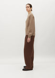 Baby Cashmere Crewneck Sweater — Natural Brown