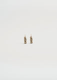 Bijoux Tsubu Mini Hoops Brown Diamond Earrings