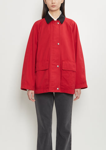 Elodianna Cotton Jacket — Red