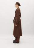 Baby Camel Flannel Trench Coat
