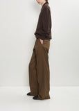 Cotton Pleat-Front Trouser