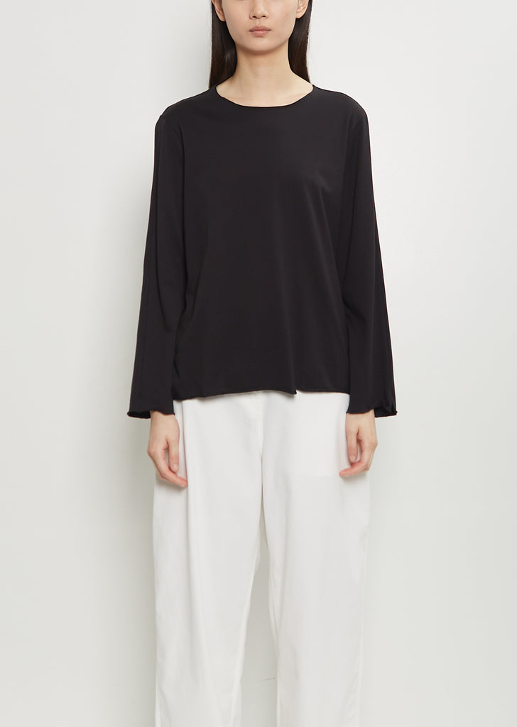 Cotton Jersey One Seam Long Sleeve Top 55-OE