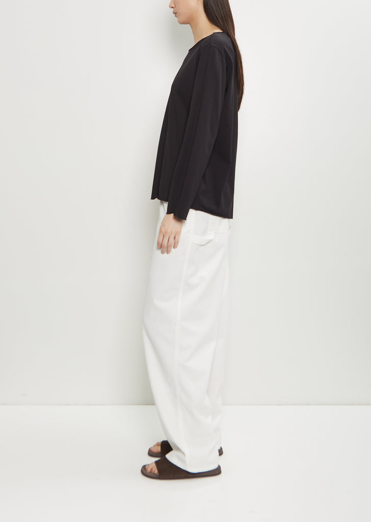 Cotton Jersey One Seam Long Sleeve Top 55-OE