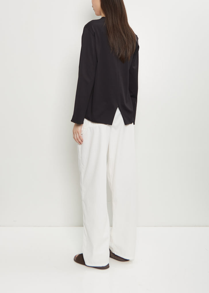 Cotton Jersey One Seam Long Sleeve Top 55-OE