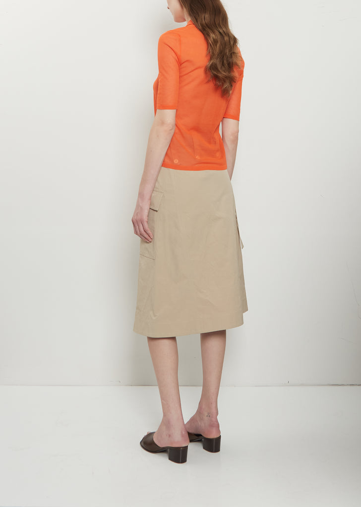 Intarsia Cotton Polo Shirt