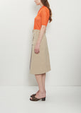Technical Twill Cargo Midi Skirt