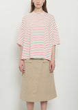 Striped Cotton Jersey Short Sleeve T-Shirt