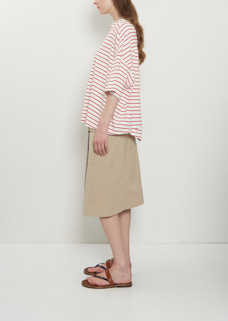 Striped Cotton Jersey Short Sleeve T-Shirt