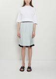 Fluid Twill Midi Skirt
