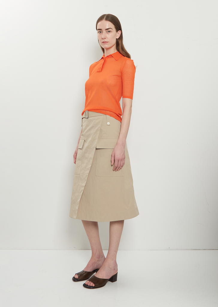 Intarsia Cotton Polo Shirt