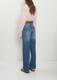 Belt Denim Trousers