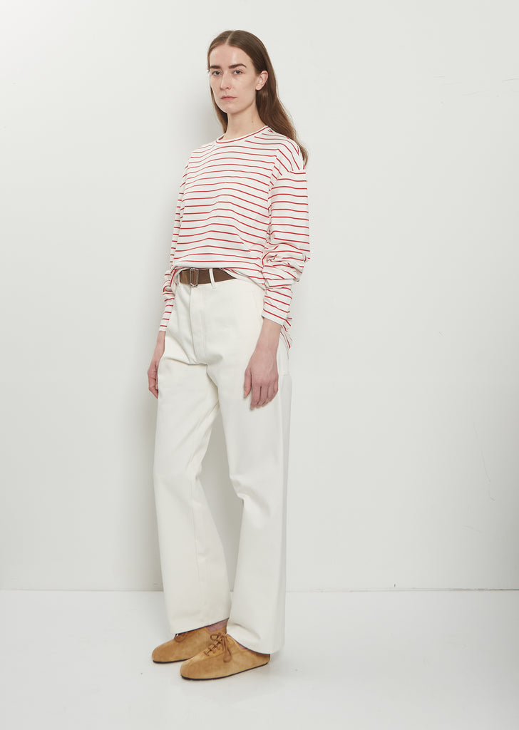 Belt Cotton Drill Trousers