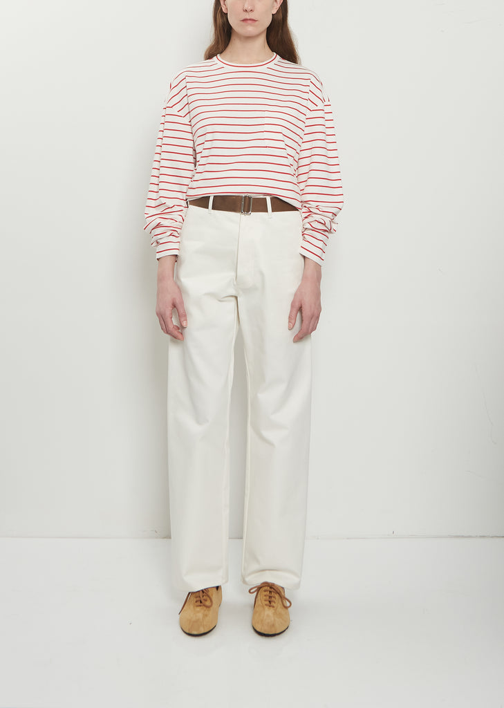 Belt Cotton Drill Trousers
