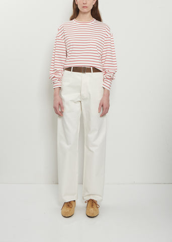 Belt Cotton Drill Trousers