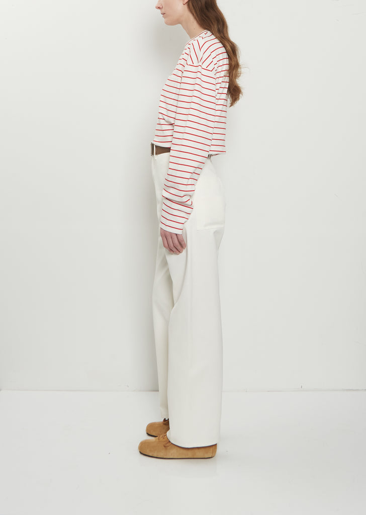 Belt Cotton Drill Trousers