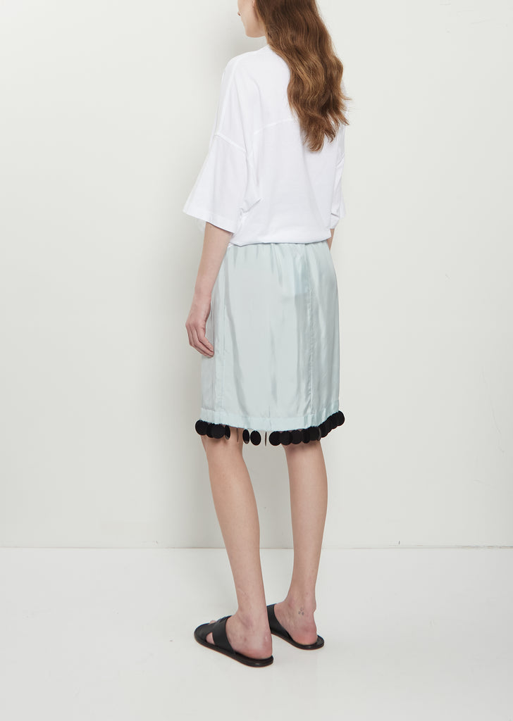 Fluid Twill Midi Skirt