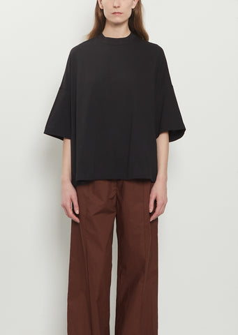 Cotton Jersey Short Sleeve T-Shirt — Black