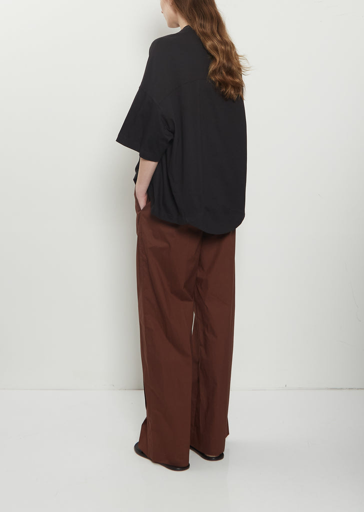 Cotton Jersey Short Sleeve T-Shirt — Black