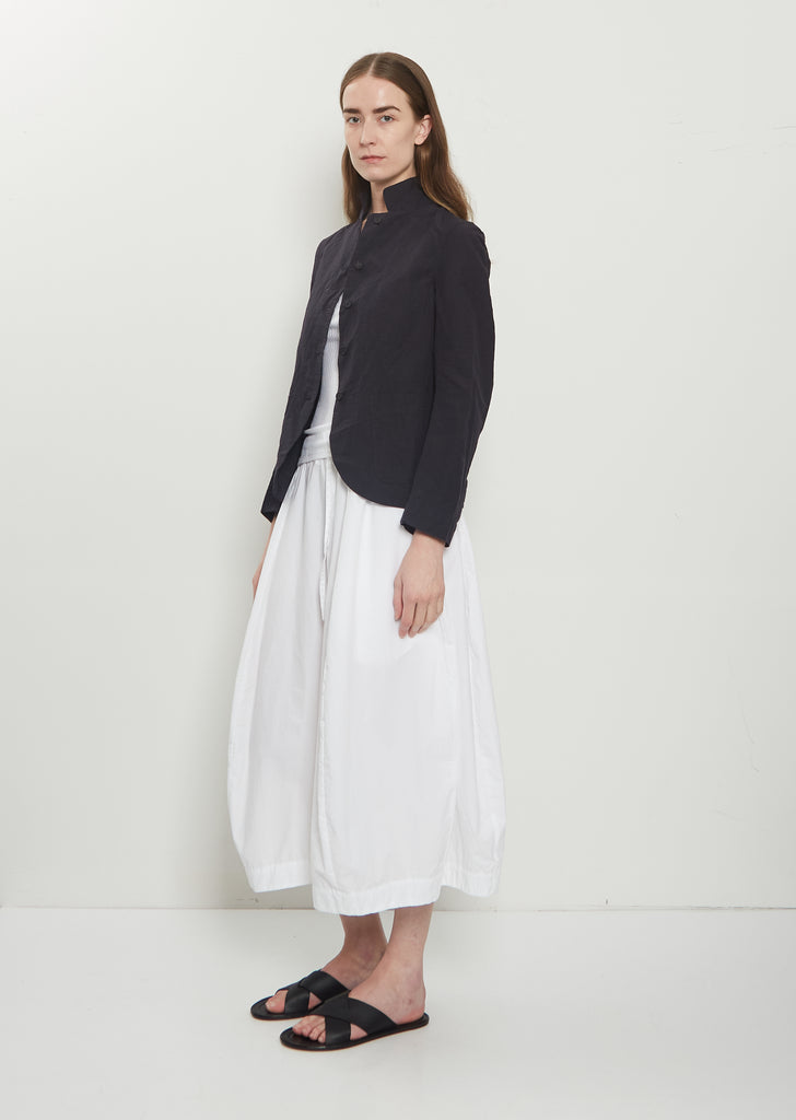 Caryl Cotton Linen Jacket — Black