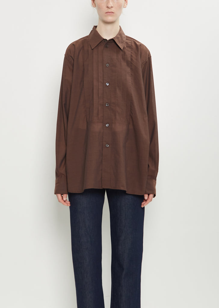 Frank Pleated Cotton Shirt