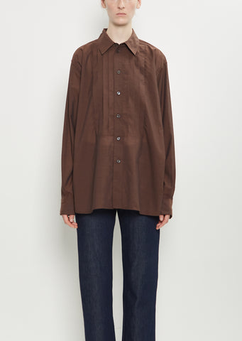 Frank Pleated Cotton Shirt