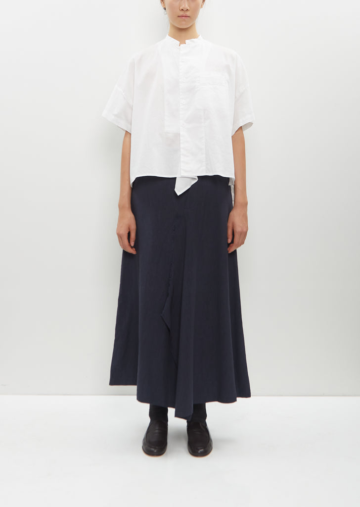 I-Left Slit Patch Skirt